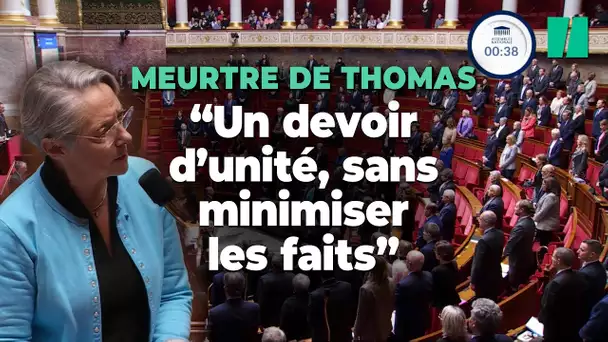 En hommage à Thomas, l’Assemblée nationale observe une minute de silence