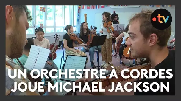 Un orchestre à cordes joue du classique et de la pop en orchestre à cordes