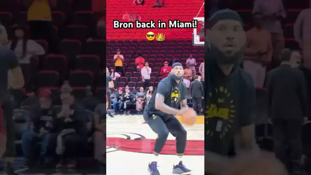 LeBron James is back in Miami🔥 set to matchup against his former squad! 👑|#Shorts