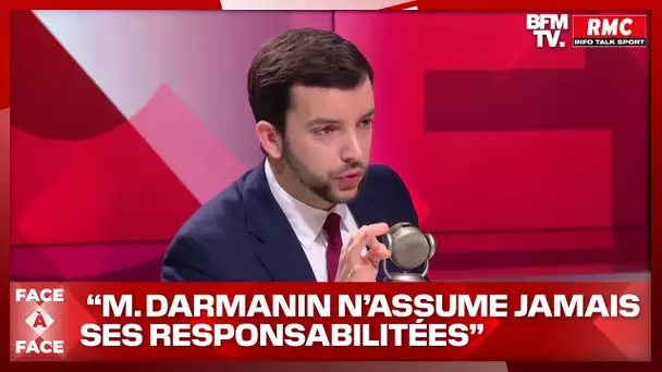 Tanguy : "Une fois de plus, M. Darmanin n'assume pas"