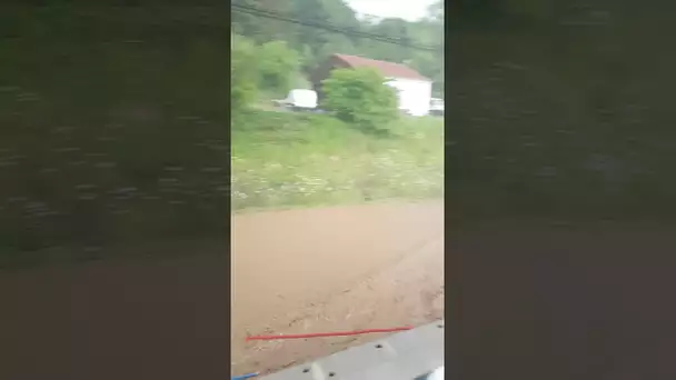 Une inondation filmée à Blangerval-Blandermont (Pas-de-Calais)
