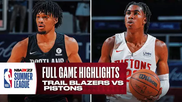 TRAIL BLAZERS vs PISTONS | NBA SUMMER LEAGUE | FULL GAME HIGHLIGHTS