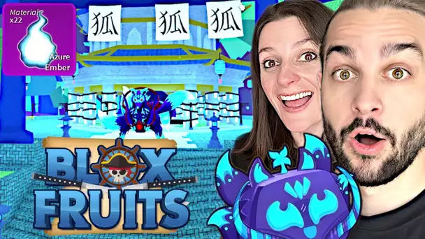 NOTRE PREMIERE ILE KITSUNE SUR BLOX FRUITS ! KITSUNE ISLAND BLOX FRUIT