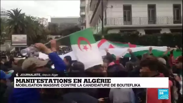Manifestations en Algérie : mobilisation massive, quelques tirs de gaz lacrymogènes