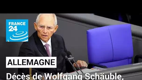 Décès de Wolfgang Schäuble, ancien ministre des Finances allemand • FRANCE 24