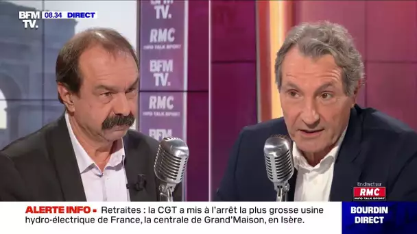 Philippe Martinez face à Jean-Jacques Bourdin sur RMC et BFMTV