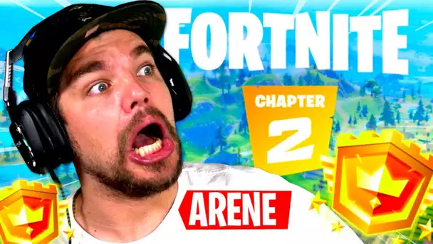 ma PREMIÈRE PARTIE en ARÈNE sur FORTNITE: CHAIPTRE 2 !!