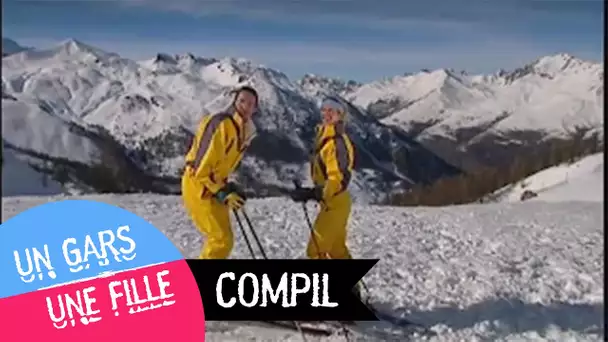 Un gars une fille - au ski avec Jeannette & Jean-Mi - compilation