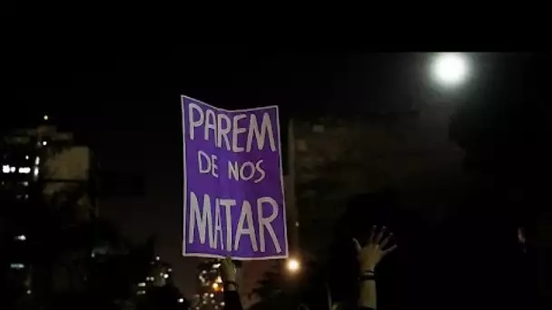 Manifestation anti-Bolsonaro à Sao Paulo