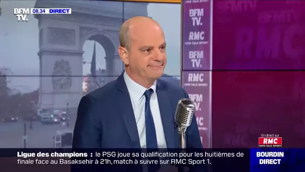 Jean-Michel Blanquer face à Jean-Jacques Bourdin sur RMC et BFMTV