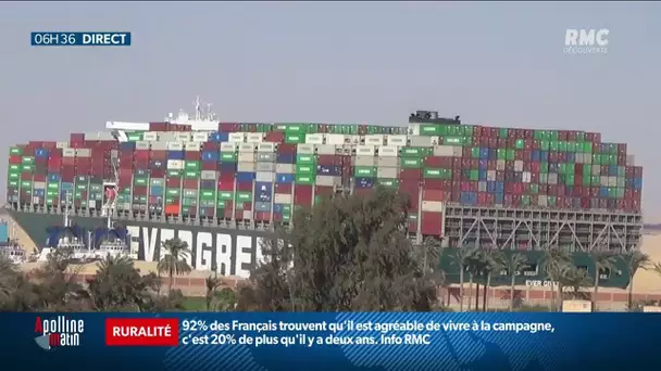 Canal de Suez: le porte-conteneurs gigantesque enfin débloqué