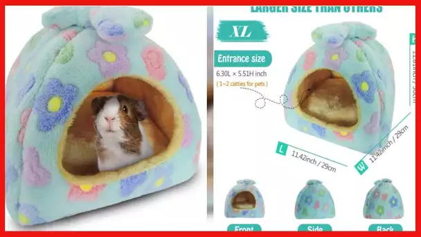 HOMEYA Small Animal Pet Bed, Sleeping House Habitat Nest for Guinea Pig Hamster Hedgehog Rat