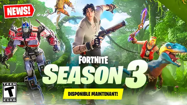 LA SAISON 3 - CHAPITRE 4 A LEAK ! (NOUVEAUTES, PASSE DE COMBAT, SKINS, ARMES ...)