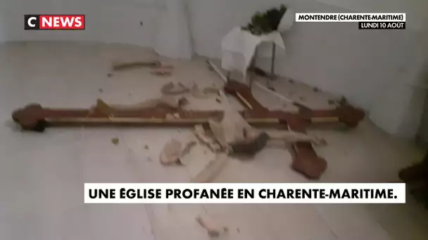 Une église profanée en Charente-Maritime