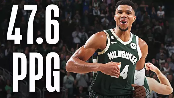 Giannis Antetokounmpo's Scoring Streak Continues 🔥 | 47.6 PPG & 17.3 RPG