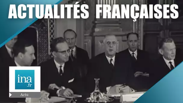 Les Actualités Françaises du 15 Février 1961 :  De Gaulle, la Tunisie et l'Europe | Archive INA