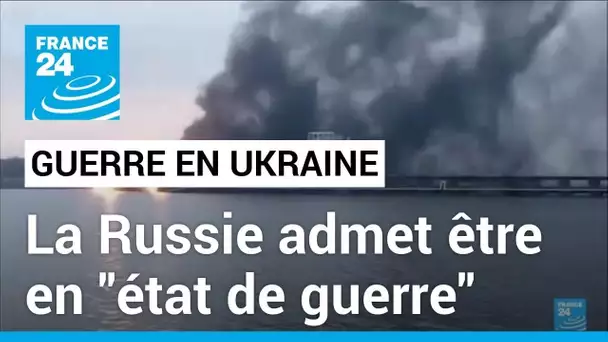 La Russie est "en état de guerre" en Ukraine, reconnaît le Kremlin • FRANCE 24