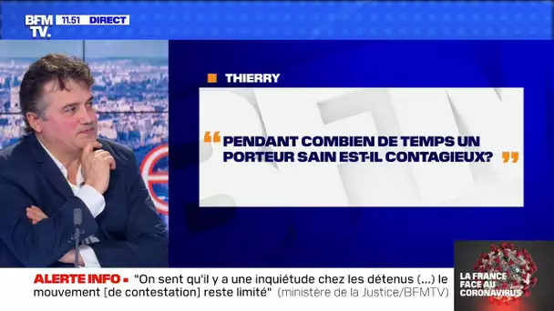 Pendant combien de temps un porteur sain est-il contagieux ? BFMTV répond à vos questions