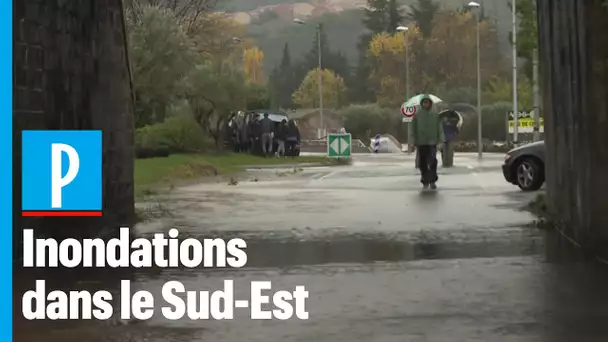 Inondations : les images impressionnantes des intempéries dans le Sud-Est