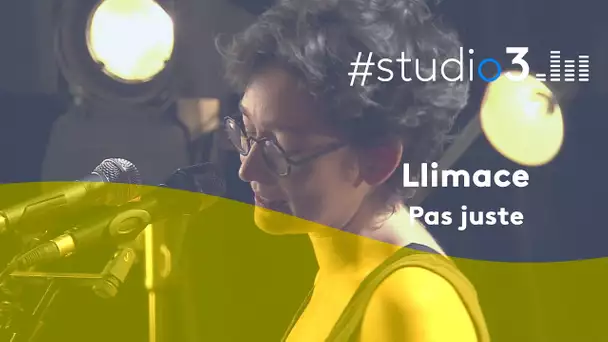 #studio3  La chanteuse Llimace interprète "Pas juste"