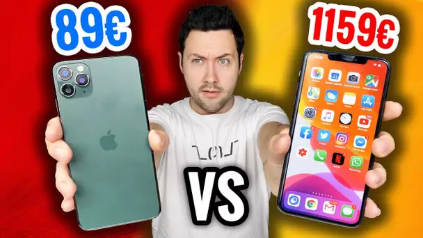 89€ Faux iPhone 11 Pro VS 1159€ iPhone 11 Pro ! (Bluffant)