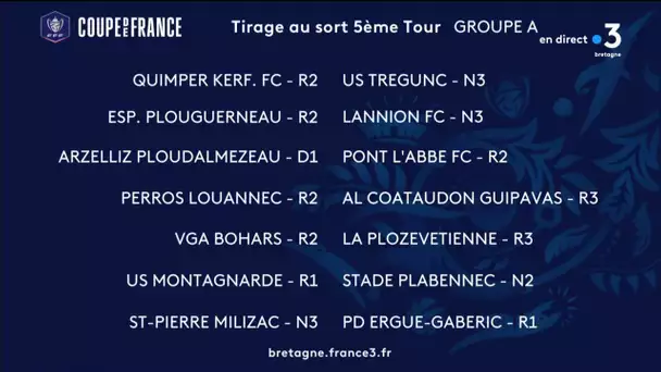 La groupe A  est au complet pour le 5ème tour de la Coupe de France