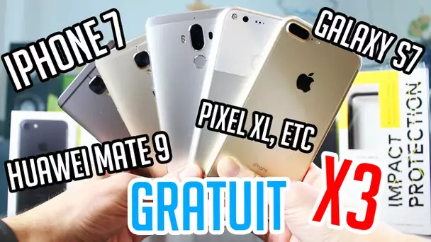 J'offre 3 iPhone 7 ou 3 Smartphones de vos rêves !