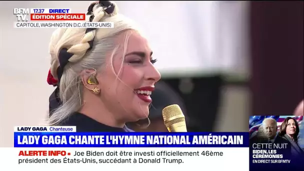 Investiture de Joe Biden: Lady Gaga interprète l'hymne national américain