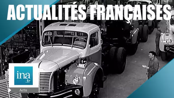 Les Actualités Françaises du 05/10/1960 : Les camions Berliet, Raymond Kopa ... | Archive INA