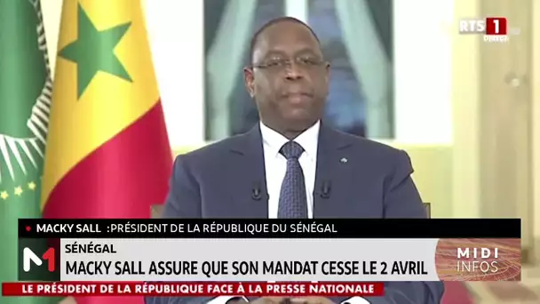Sénégal : Macky Sall assure que son mandat cesse le 2 avril