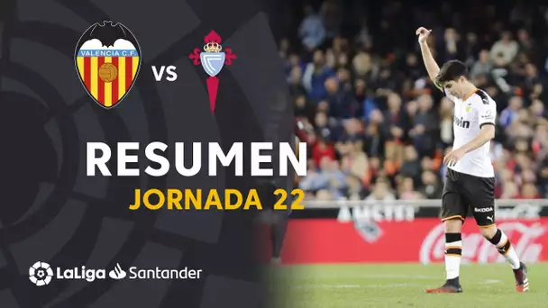 Resumen de Valencia CF vs RC Celta (1-0)