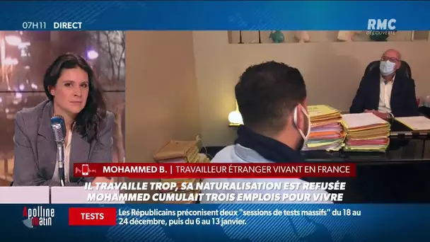 L'Etat français lui refuse sa naturalisation car il travaille trop: Mohammed témoigne sur RMC