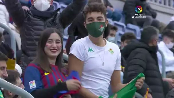 Calentamiento FC Barcelona vs Real Betis