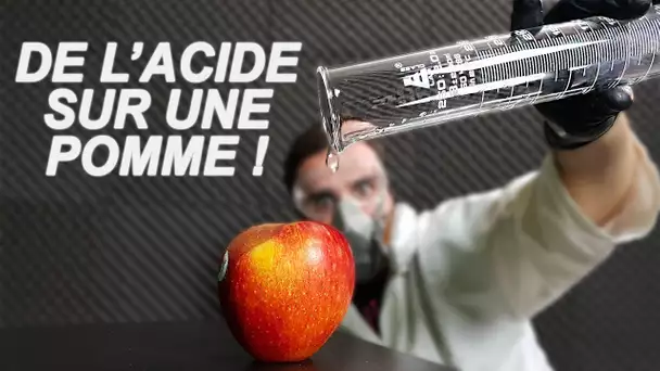 DE L’ACIDE SUR UNE POMME ? Will it dissolve