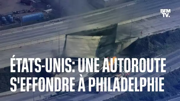 États-Unis: une autoroute s'effondre partiellement à Philadelphie