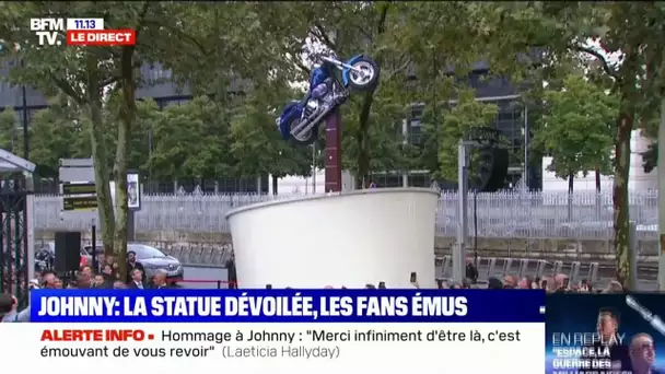 Revivez l'inauguration de la statue en hommage à Johnny Hallyday sur BFMTV