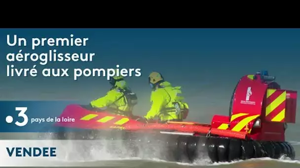 En Vendée, un premier aéroglisseur livré aux pompiers