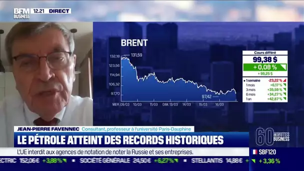 Jean-Pierre Favennec (Consultant) : Le pétrole atteint des records historiques