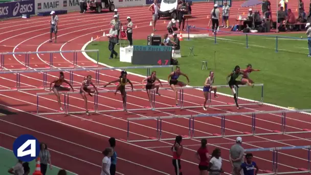 Bondoufle 2018 : Finale 100 m haies Juniors (Sacha Alessandrini en 13&#039;&#039;44)