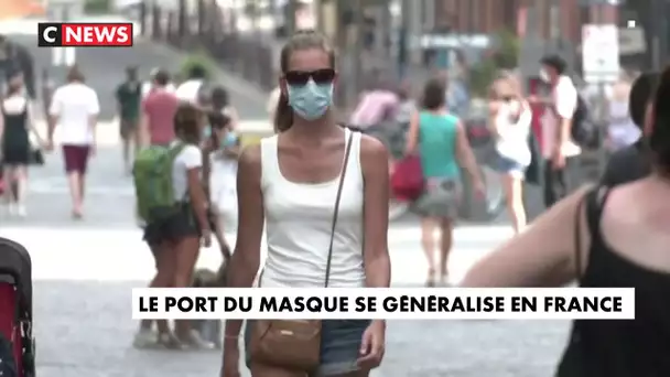 Le port du masque se généralise en France