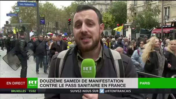 Douzième samedi de manifestation contre le pass sanitaire en France