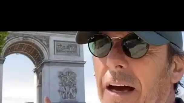 Jean Luc Reichmann insulté  retire sa vidéo ou elle ne porte pas de masque sur les Champs-Elysées