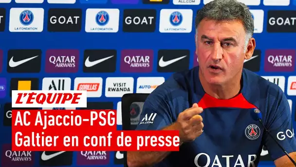 Ajaccio-PSG : La pépite El Chadaille Bitshiabu à l'oeuvre ? La réponse de Christophe Galtier