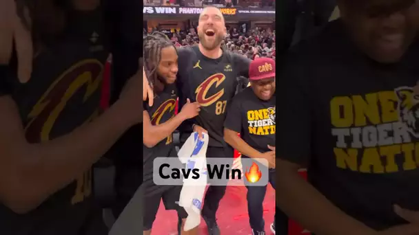 The Kelce Brothers & The Cavs Celebrate Their Huge Comeback W! 🙌🔥| #Shorts