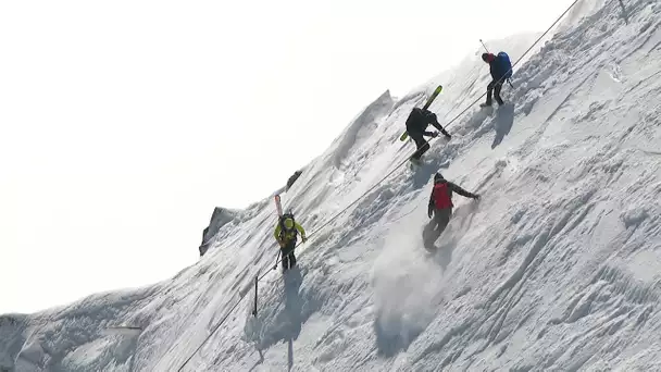 19 mai 2021 : les skieurs de retour avec le téléphérique de Chamonix Mont-Blanc
