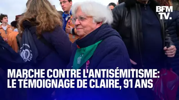 Antisémitisme: le témoignage de Claire, 91 ans, rescapée de la Seconde Guerre mondiale
