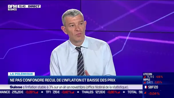 Nicolas Doze : Ne pas confondre recul de l'inflation et baisse des prix