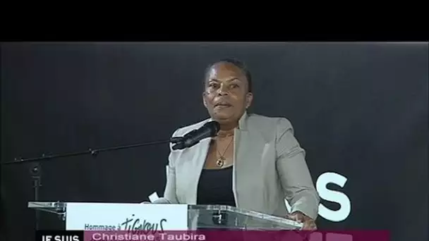 L&#039;hommage de Taubira à Tignous et son 'crayon magique' (discours intégral)