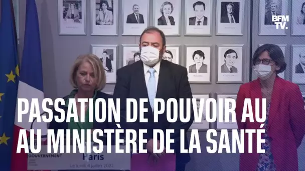 La passation de pouvoir au ministère de la Santé entre Bourguignon et Braun en intégralité