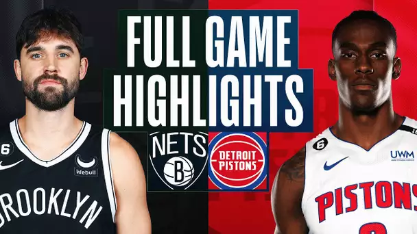 NETS at PISTONS | FULL GAME HIGHLIGHTS | April 5, 2023